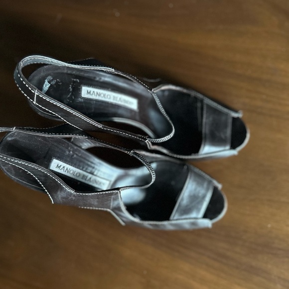 Manolo Blahnik - chocolate brown vintage heels - Picture 8 of 9